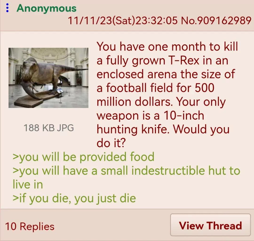 Asked the AI - it suggested to lure it to a kill-zone, strike it in the eye or the  tendons and retreat immediately. Sounds like a plan